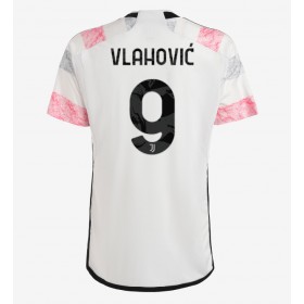 Herren Fußballbekleidung Juventus Dusan Vlahovic #9 Auswärtstrikot 2023-24 Kurzarm